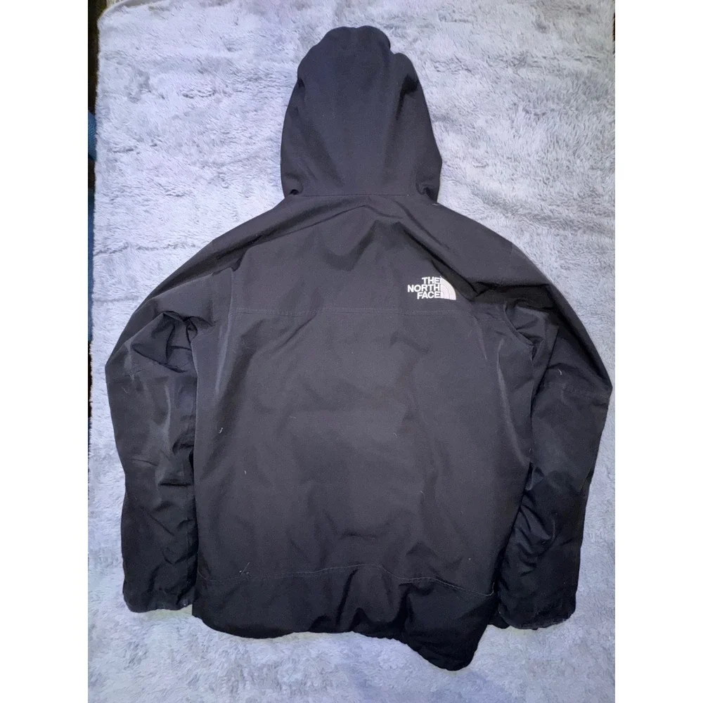 The North Face Men Large Balham 550 Down Warm Insulated Winter Jacket Black Camo - Picture 14 of 16